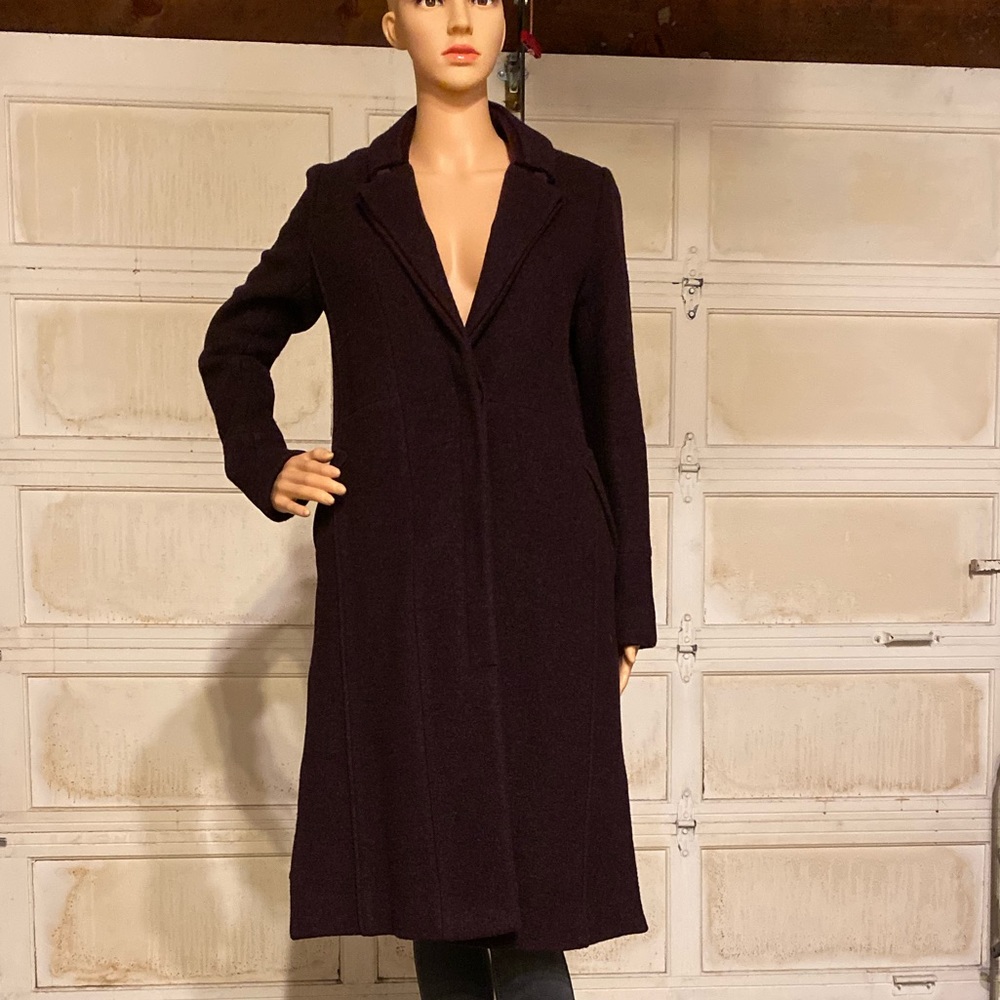 MU designer Wool Coat (Dark Purple)